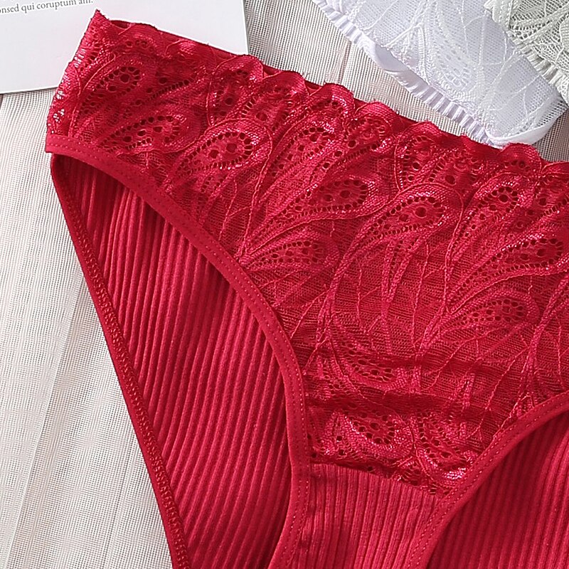 Woman Cotton Panties With Lace