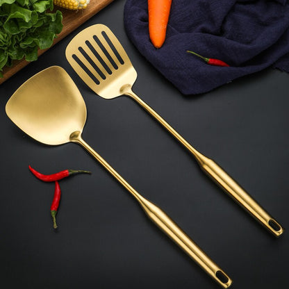 Luxury Golden Cooking Spoon