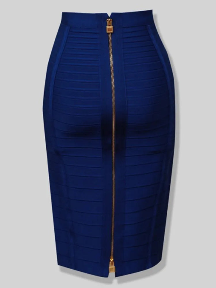 Elastic Pencil Skirt