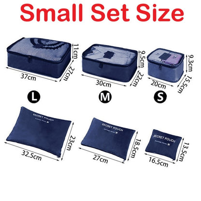 6pcs Travel Storage Organizer Bags Portable