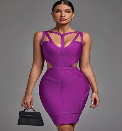 Purple Bandage Dress