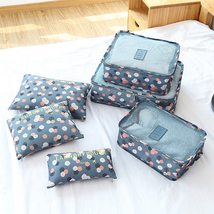 6pcs Travel Storage Organizer Bags Portable