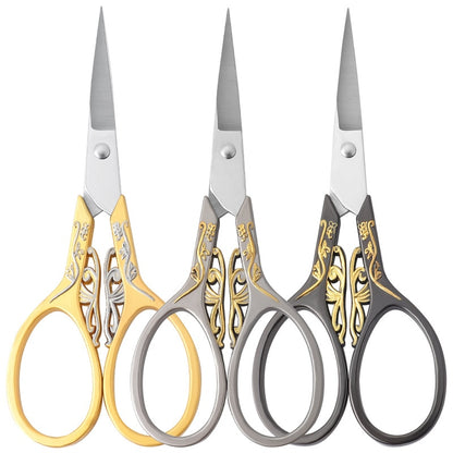 Stainless Steel Sewing Scissors Retro Embroidery