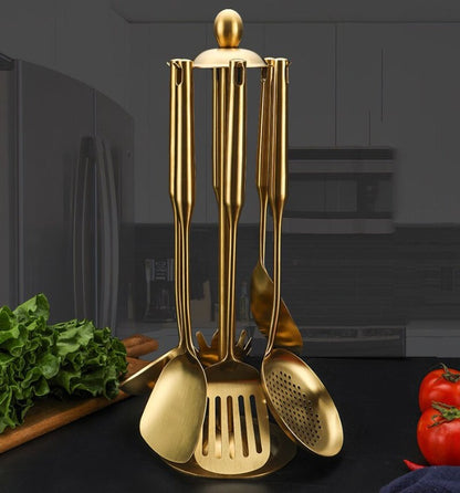 Luxury Golden Cooking Spoon